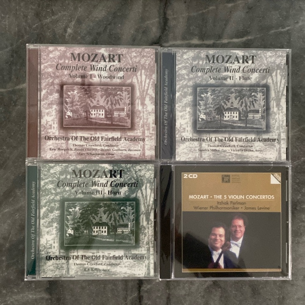 Mozart Complete Wind Concerti CD Set. New. Unopened CD’s.